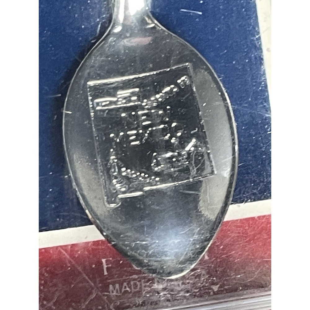STATE OF NEW MEXICO SILVER TONE SPOON WITH CASE COLLECTABLE SOUVENIR - Picture 7 of 9